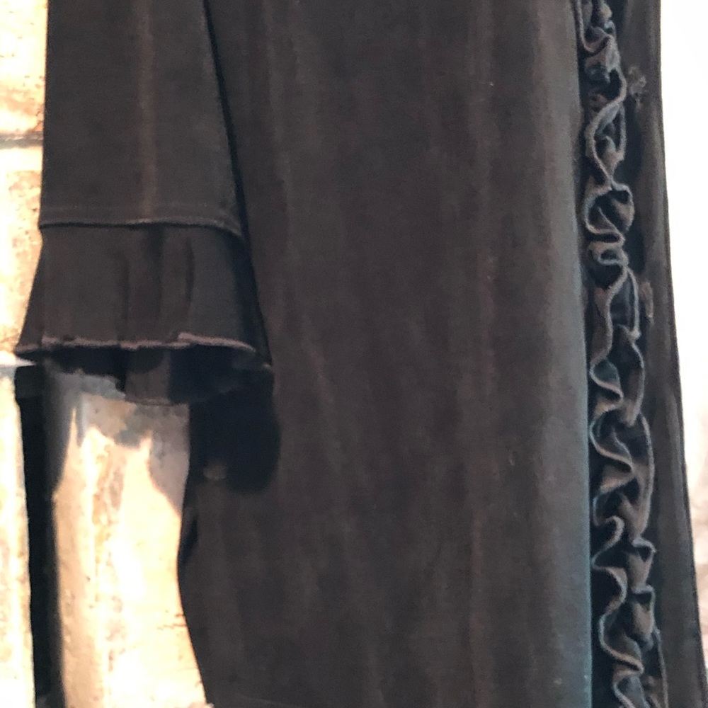 Black Ruffled Lightweight Jacket - image 3